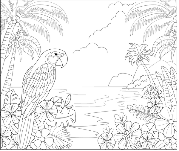 Nature Coloring Book PDF