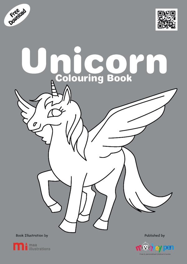 Unicorn Coloring Book - PDF Download