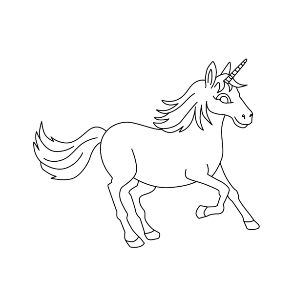 Unicorn Coloring page – fun and educational printable for children
