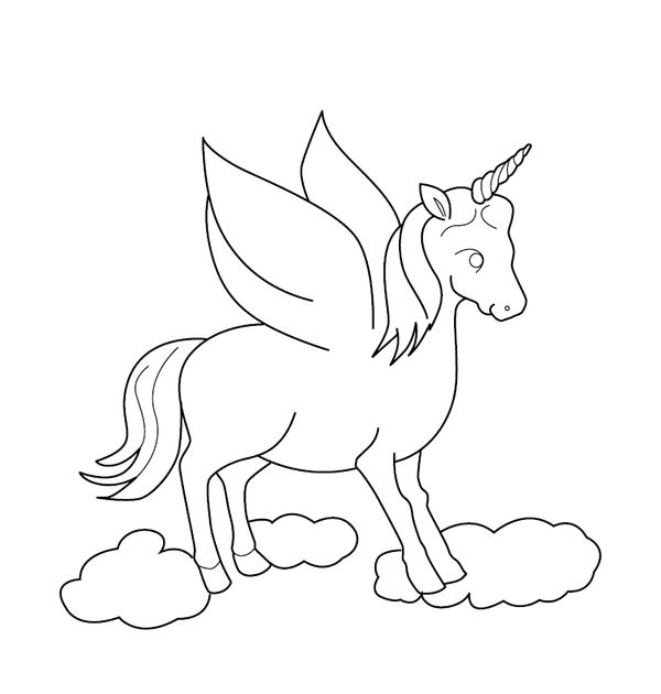 Unicorn Coloring page – fun and educational printable for children