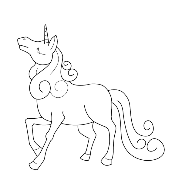 Unicorn Coloring page – fun and educational printable for children