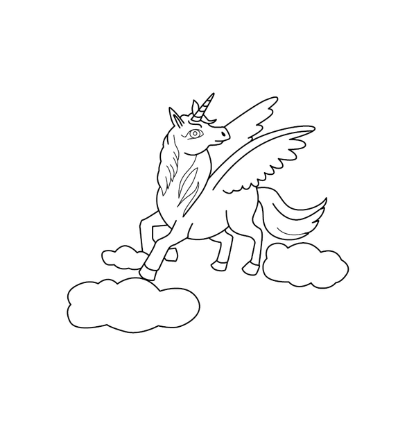Unicorn Coloring Book - PDF Download