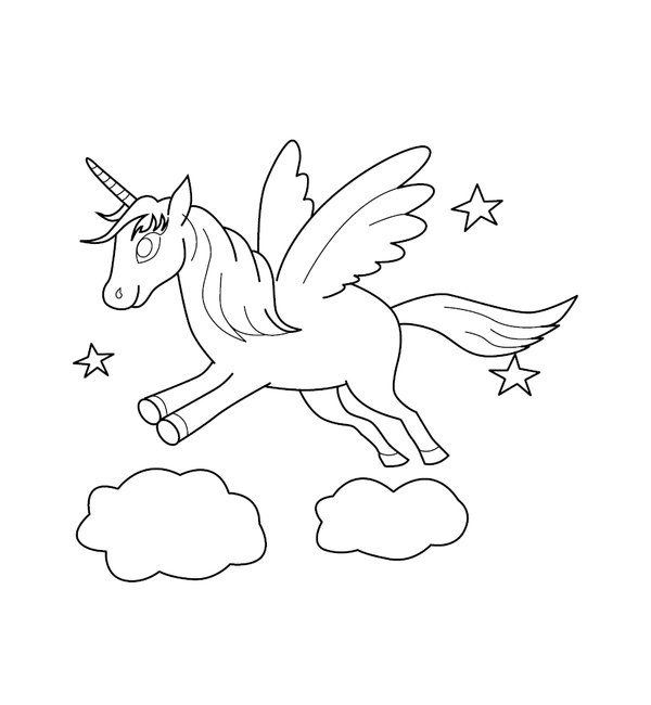 Unicorn Coloring Book - PDF Download