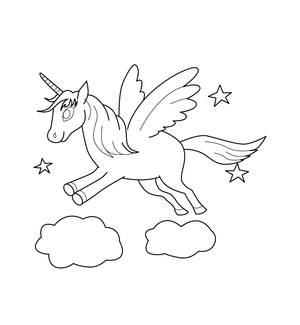 Unicorn Coloring page – fun and educational printable for children