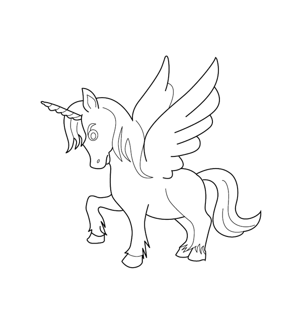 Unicorn Coloring page – fun and educational printable for children