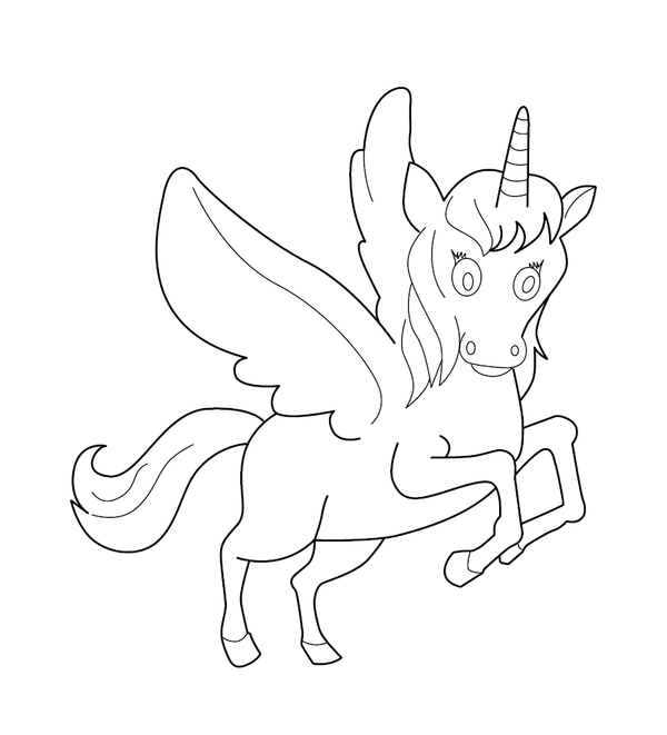 Unicorn Coloring page – fun and educational printable for children