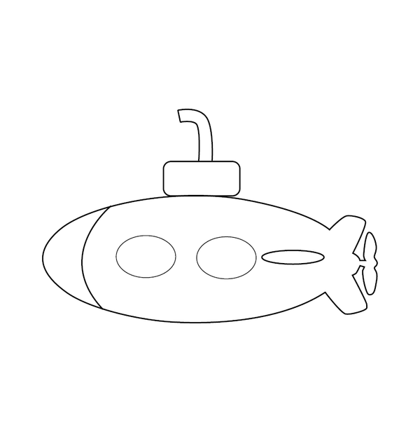 Submarine coloring page – fun and educational printable for children