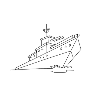 Ship  coloring page – fun and educational printable for children