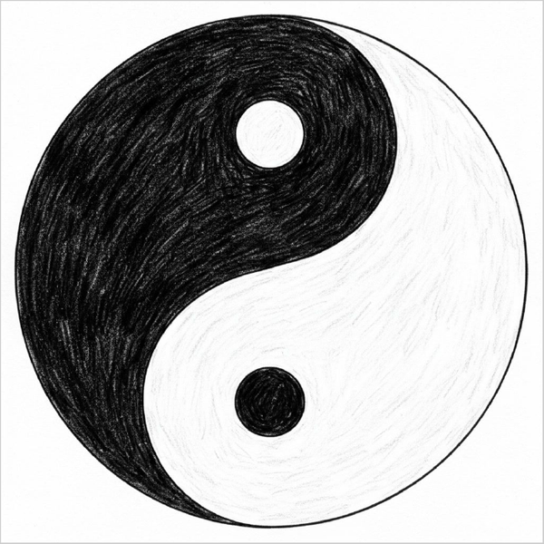 How to Draw a Yin Yang Symbol – Simple Step-by-Step Drawing for Kids