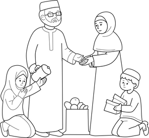 Zakat Charity coloring page – fun and educational printable for children