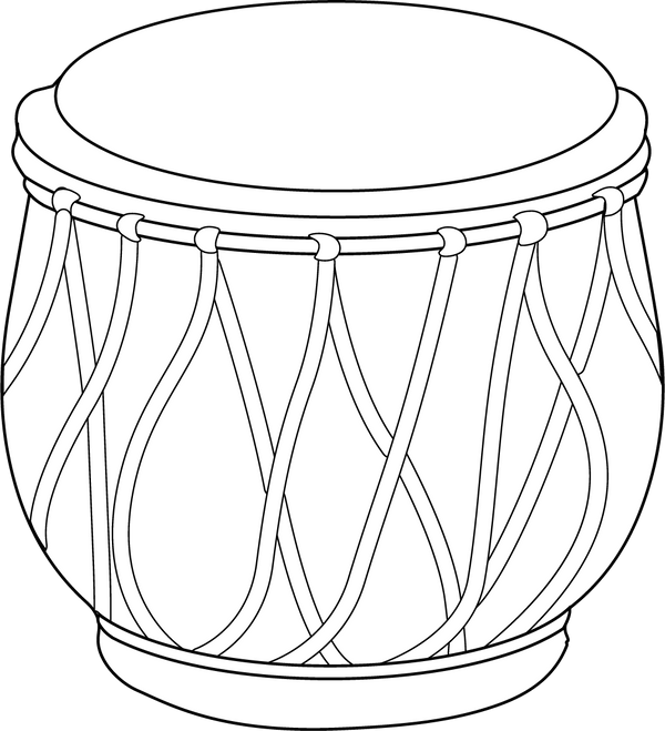 Downloadable Musical Instruments Coloring Book