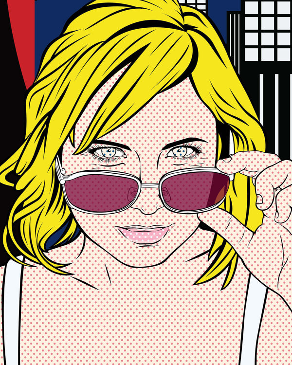 personalized Lichtenstein style portraits