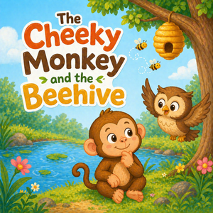 THE CHEEKY MONKEY AND THE BEEHIVE | Free Children Book