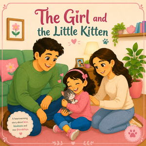 THE GIRL AND THE LITTLE KITTEN | Free Children Book