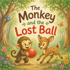 THE MONKEY AND THE LOST BALL | Free Children Book