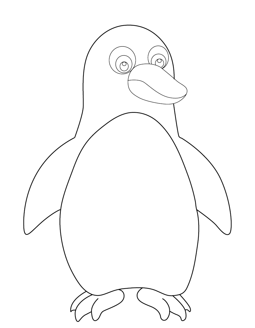 free pengiun coloring pages