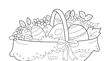 Easter Egg Coloring Picture | Free Colouring Book for Children