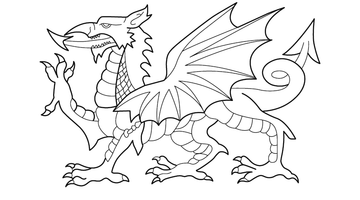 DRAGON COLOURING IMAGE | Free Colouring Book for Children