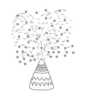 FIRE CRACKER COLOURING IMAGE | Free Colouring Book for Children