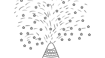 FIRE CRACKER COLOURING IMAGE | Free Colouring Book for Children