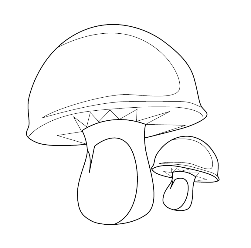 November Drawing – Day 05, How would you color this mushroom? – The Cynical  Woman Website