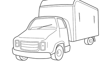 TRUCK COLOURING IMAGE | Free Colouring Book for Children