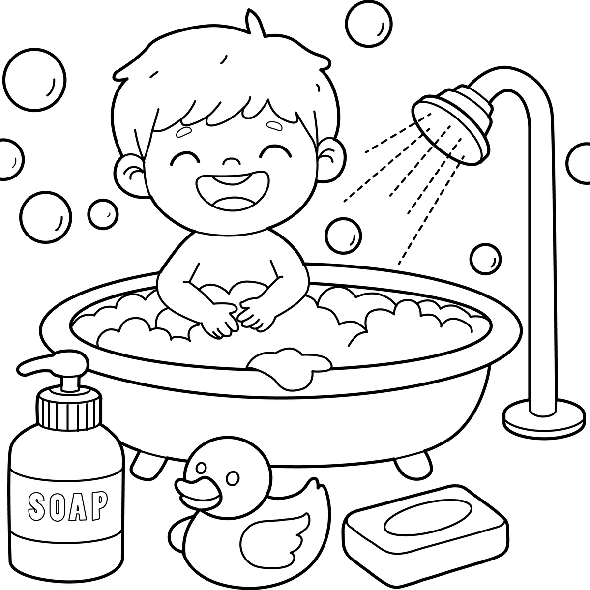 Personal Hygiene Colouring Page | Free Colouring Book for Children ...