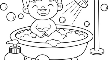 Personal Hygiene Colouring Page | Free Colouring Book for Children