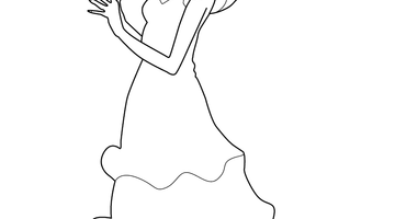 FREE PRINTABLE FASHION PICTURE | Free Colouring Book for Children
