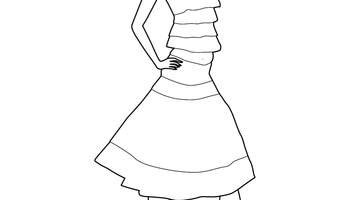 FASHION COLOURING IMAGE FOR KIDS | Free Colouring Book for Children