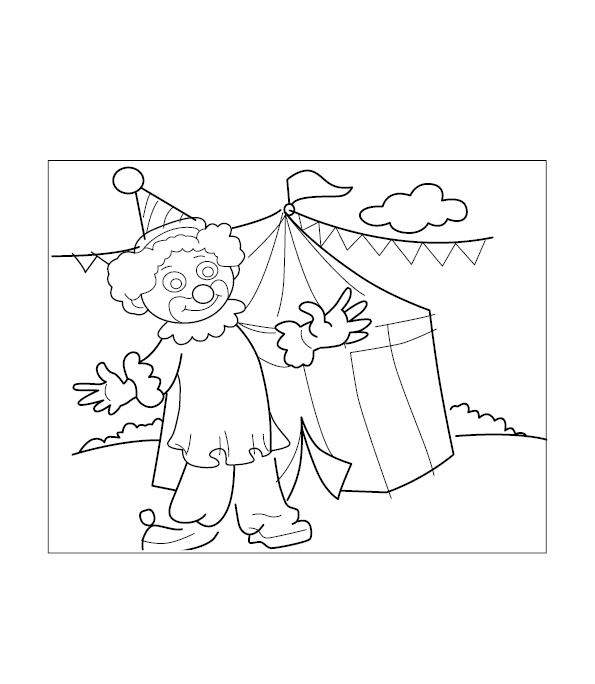 circus monkey coloring pages
