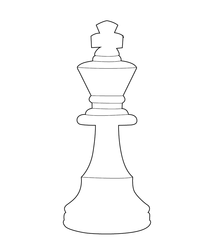 FREE! - Queen Chess Piece Colouring