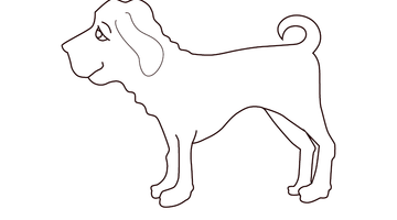 DOG COLOURING IMAGE | Free Colouring Book for Children