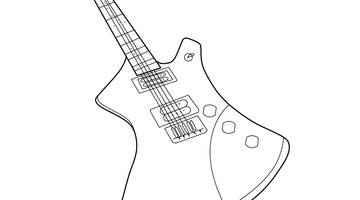 GUITAR COLOURING PICTURE | Free Colouring Book for Children