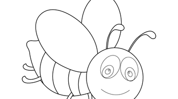 HONEYBEE COLOURING PICTURE | Free Colouring Book for Children