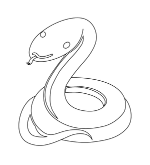 Snake Colouring Picture | Free Colouring Book for Children