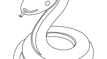Snake Colouring Picture | Free Colouring Book for Children