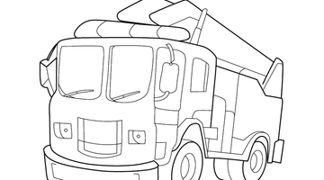 TRUCK COLOURING PICTURE | Free Colouring Book for Children