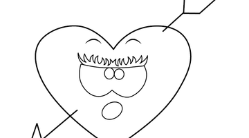 VALENTINES DAY COLOURING PICTURE  | Free Colouring Book for Children