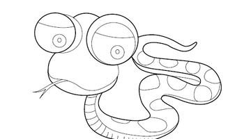 Snake Colouring Image | Free Colouring Book for Children