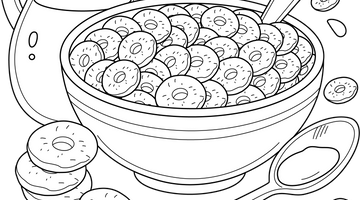 Cereals Colouring Page | Free Colouring Book for Children