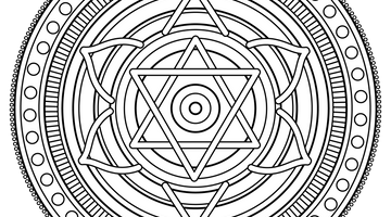 Sree Chakra Colouring Page | Free Colouring Book for Children