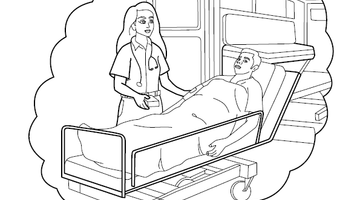 Hospital Colouring Picture | Free Colouring Book for Children