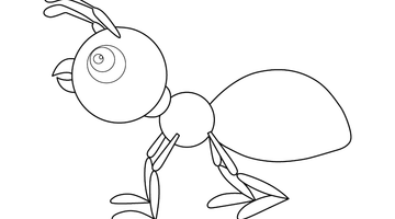 ANT COLOURING PICTURE | Free Colouring Book for Children
