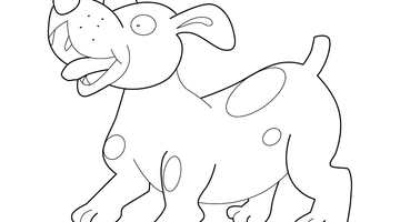 DOG COLOURING PAGE | Free Colouring Book for Children