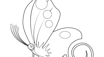 FREE PRINTABLE BUTTERFLY COLOURING IMAGE | Free Colouring Book for Children