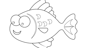 GOLDFISH COLOURING PICTURE | Free Colouring Book for Children