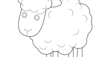 SHEEP COLOURING PICTURE | Free Colouring Book for Children