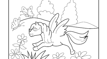 Little Pony Colouring Picture | Free Colouring Book for Children