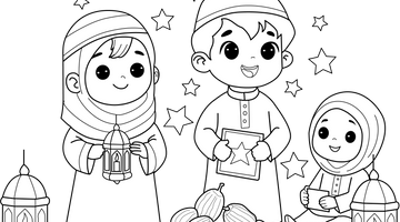 Ramadan Colouring Page | Free Colouring Book for Children